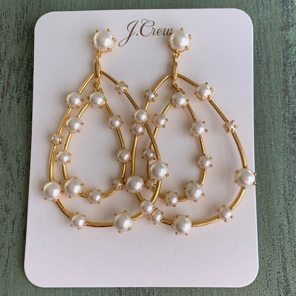 J. Crew Oversized pearl teardrop earrings - Picture 3 of 7